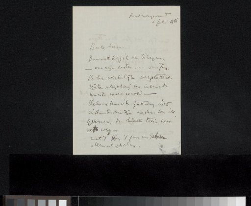 Letter to Anna Dorothea Dirks