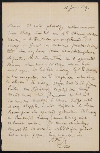 Letter to Jan Veth