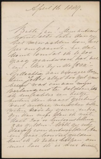 Letter to Jan Veth