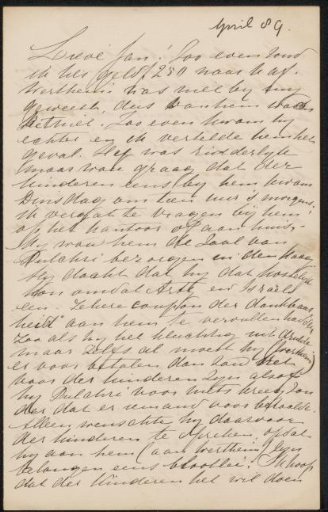 Letter to Jan Veth