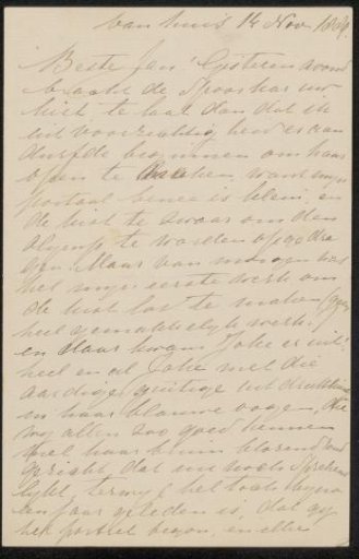 Letter to Jan Veth