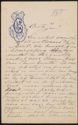 Letter to Jan Veth