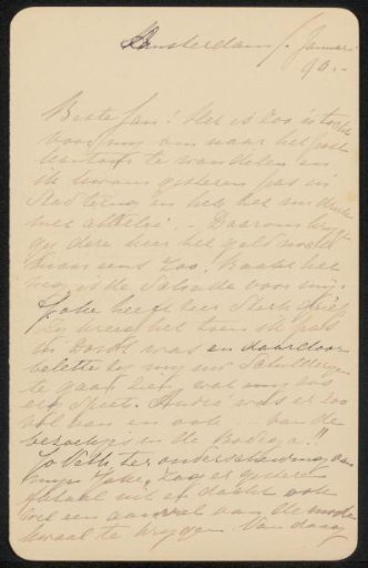 Letter to Jan Veth