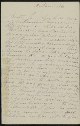 Letter to Jan Veth