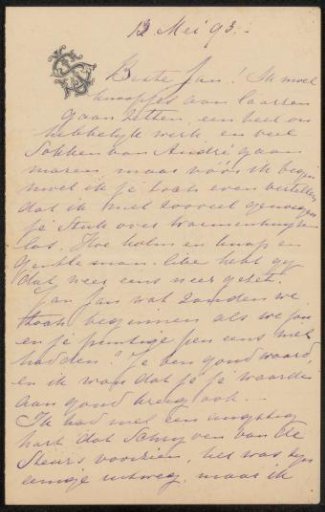 Letter to Jan Veth