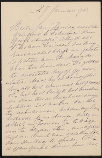 Letter to Jan Veth