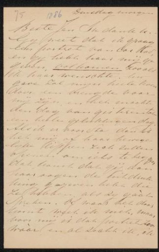 Letter to Jan Veth