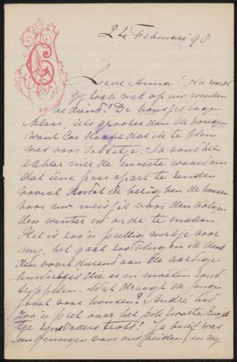 Letter to Anna Dorothea Dirks