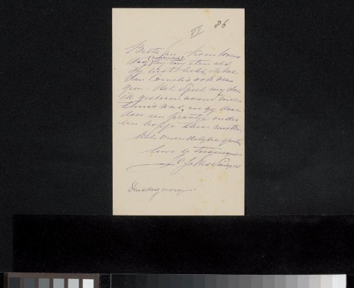 Letter to Jan Veth