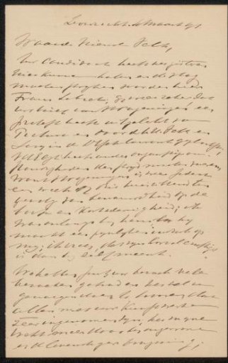 Letter to Jan Veth