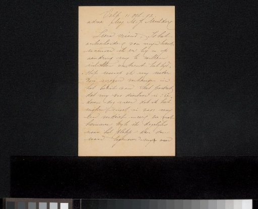 Letter to Jan Veth