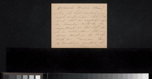 Letter to Jan Veth