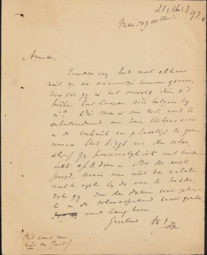 Letter to Jan Veth
