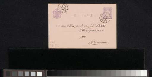 Postcard to Jan Veth