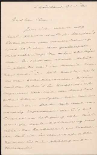 Letter to Alida Johanna Veth