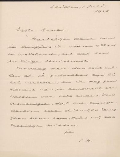 Letter to Anna Dorothea Dirks