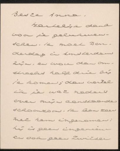 Letter to Anna Dorothea Dirks