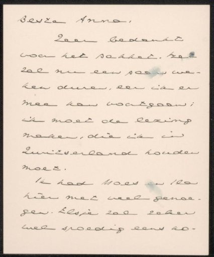 Letter to Anna Dorothea Dirks