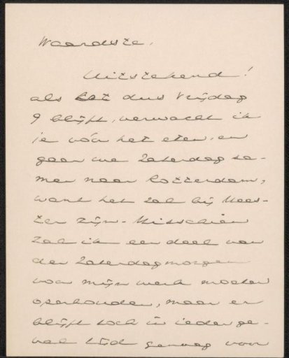 Letter to Jan Veth