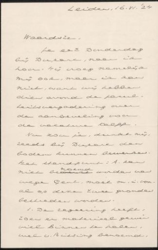 Letter to Jan Veth