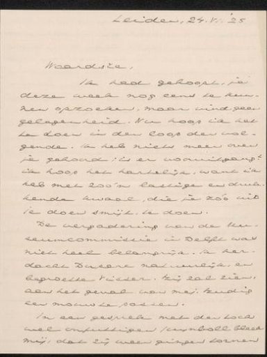 Letter to Jan Veth