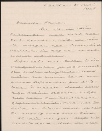 Letter to Anna Dorothea Dirks