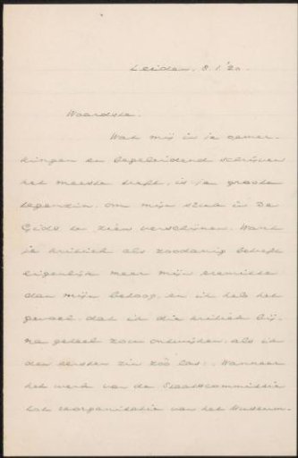 Letter to Jan Veth