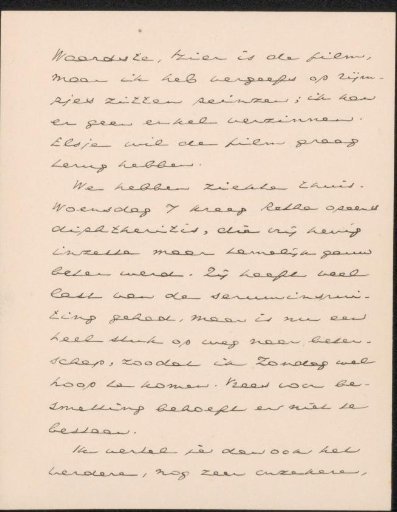 Letter to Jan Veth