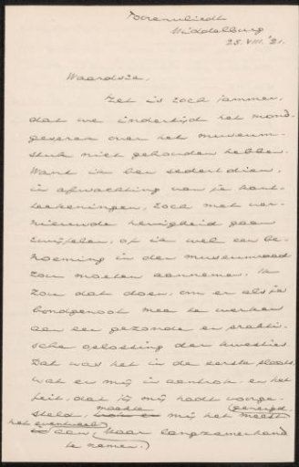 Letter to Jan Veth