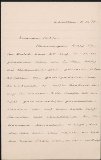 Letter to Jan Veth