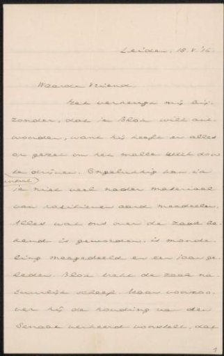 Letter to Jan Veth