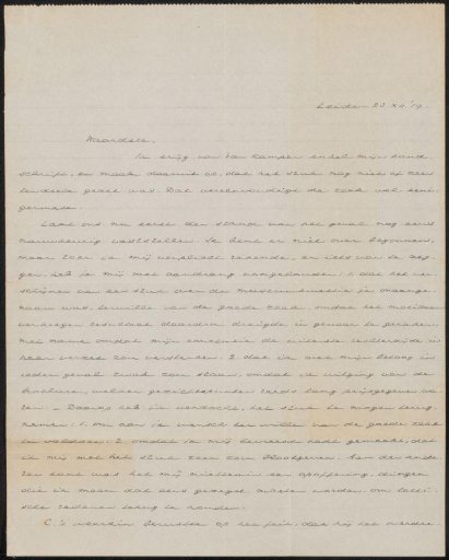Letter to Jan Veth