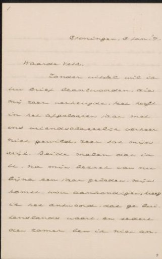 Letter to Jan Veth