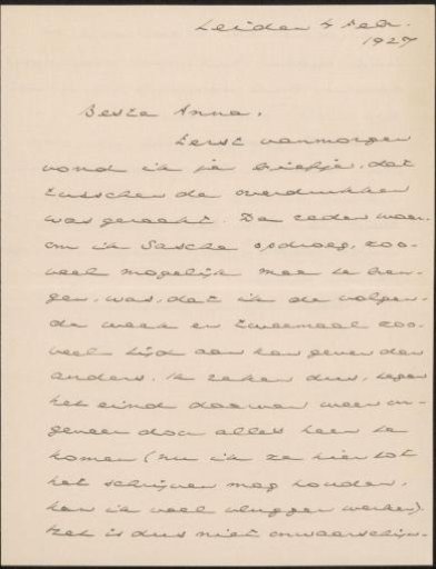 Letter to Anna Dorothea Dirks