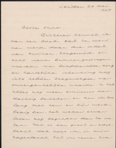 Letter to Anna Dorothea Dirks