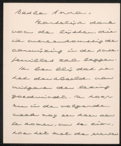 Letter to Anna Dorothea Dirks