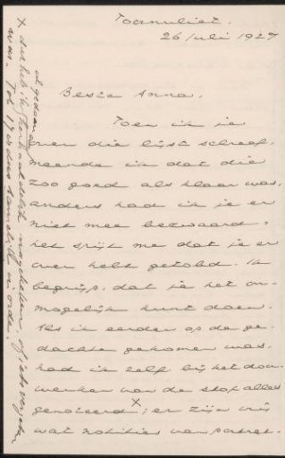 Letter to Anna Dorothea Dirks