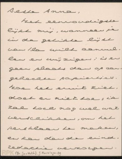 Letter to Anna Dorothea Dirks