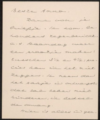 Letter to Anna Dorothea Dirks
