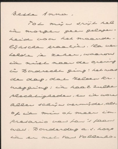 Letter to Anna Dorothea Dirks