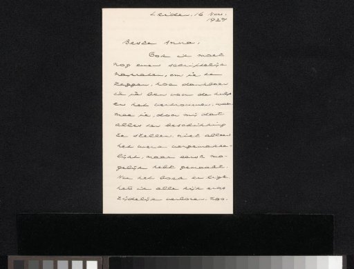 Letter to Anna Dorothea Dirks