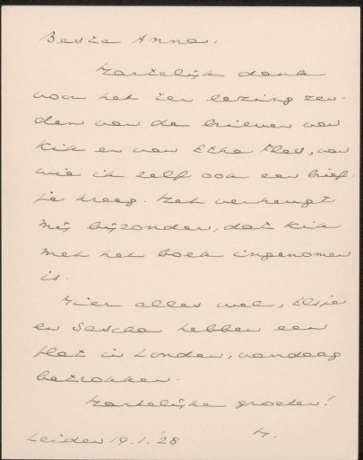Letter to Anna Dorothea Dirks