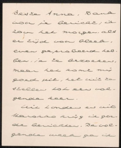 Letter to Anna Dorothea Dirks
