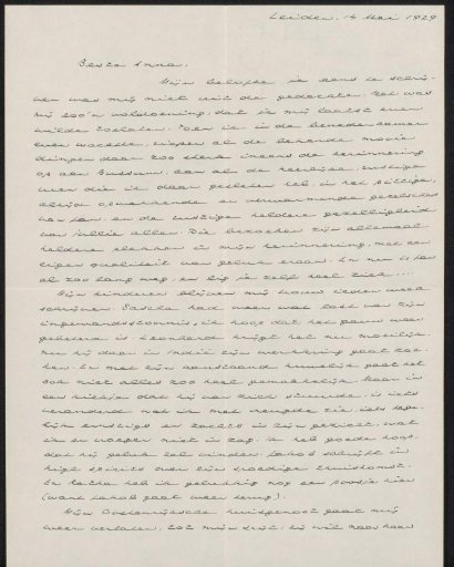 Letter to Anna Dorothea Dirks
