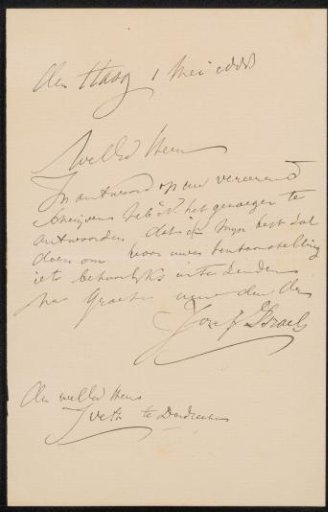 Letter to Jan Veth