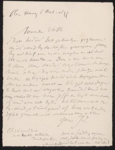 Letter to Jan Veth