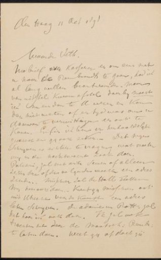 Letter to Jan Veth