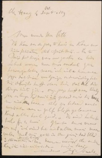 Letter to Jan Veth