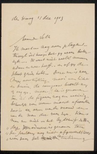 Letter to Jan Veth