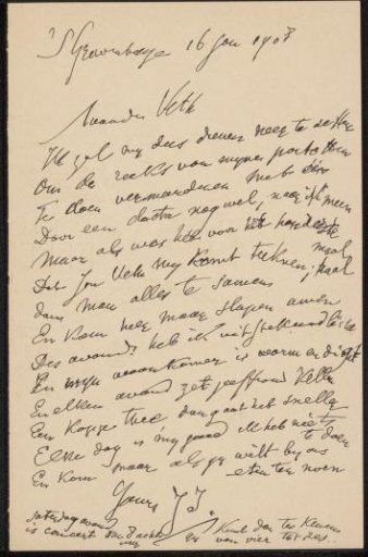 Letter to Jan Veth